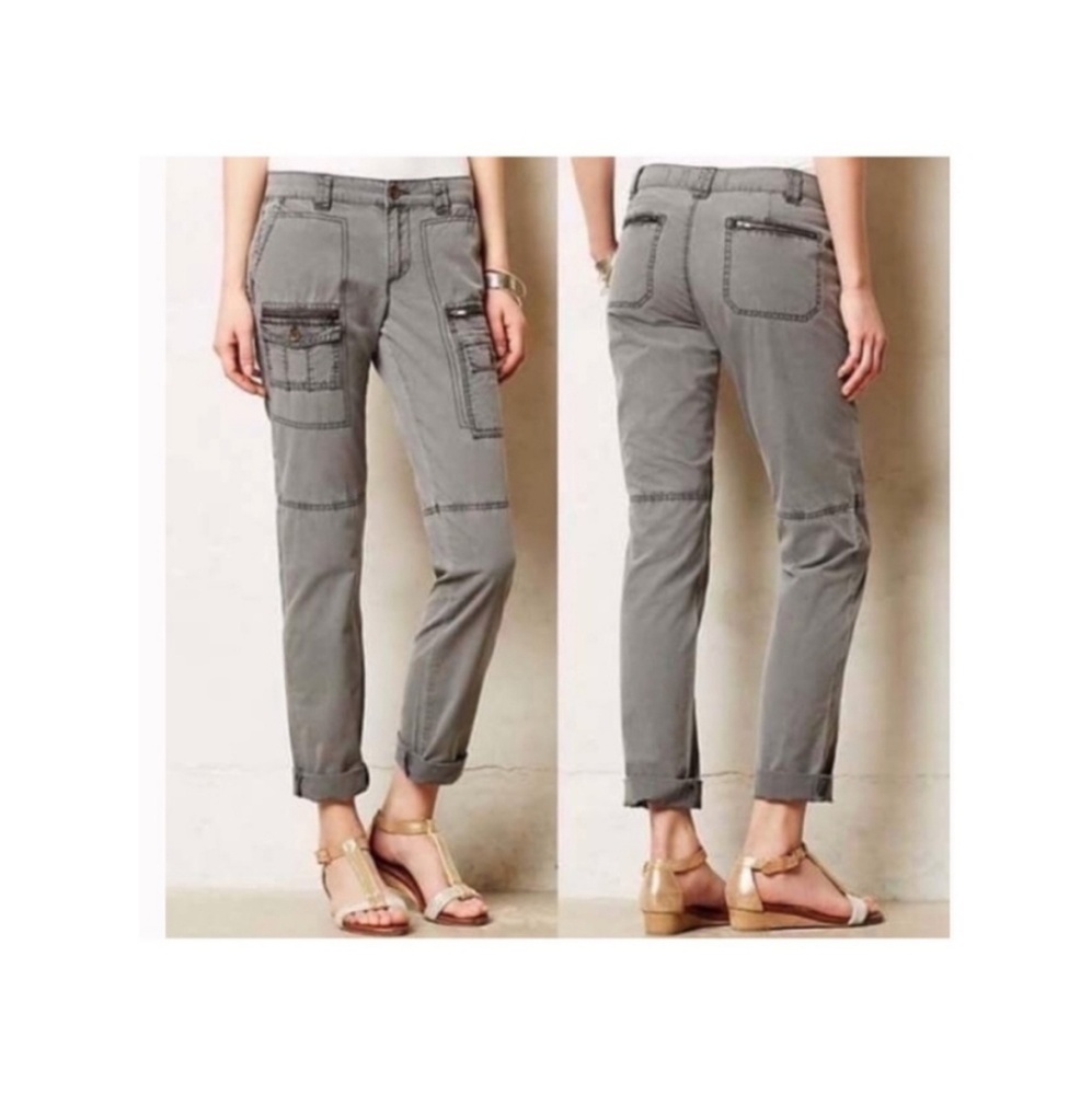 Anthropologie Gray Skinny Pants
